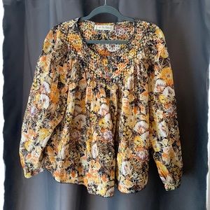 Colorful free people blouse